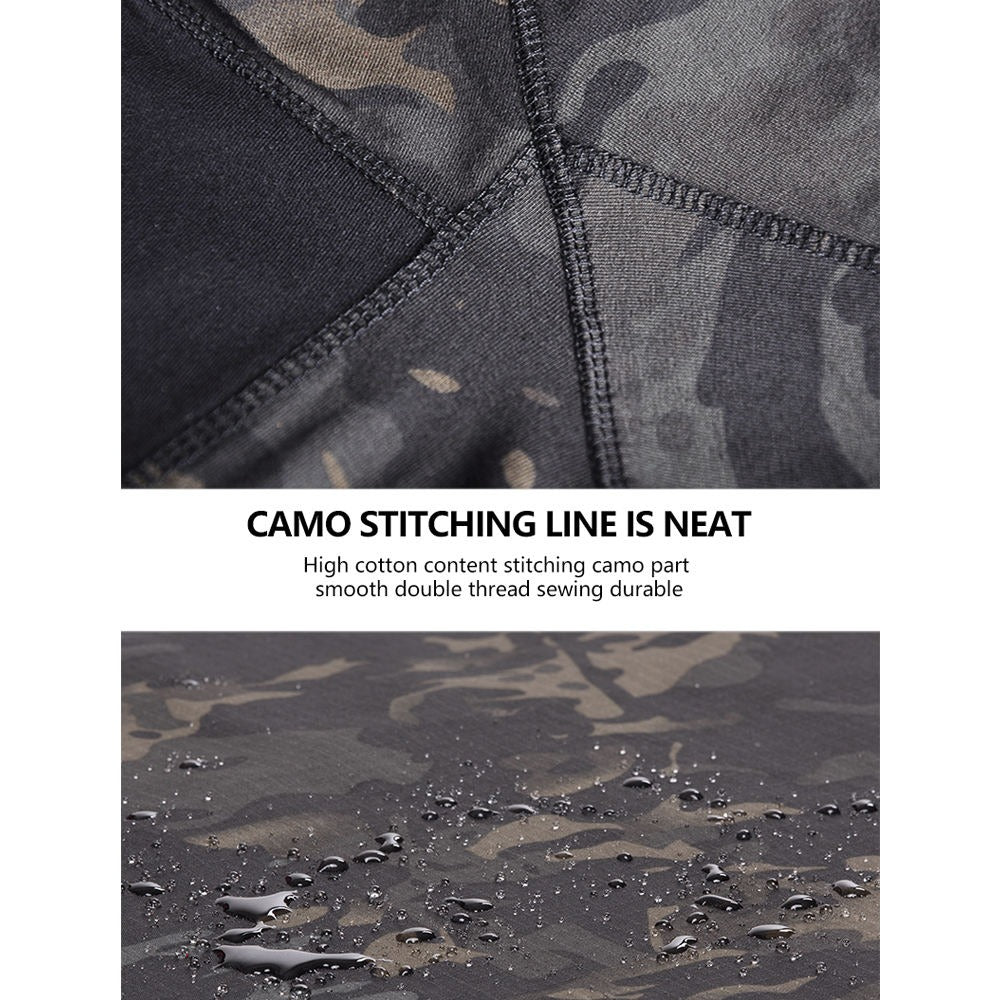 Taktisches Langarmhemd für Herren, Airsoft, Militär, Camo-Pullover-T-Shirt | 00856