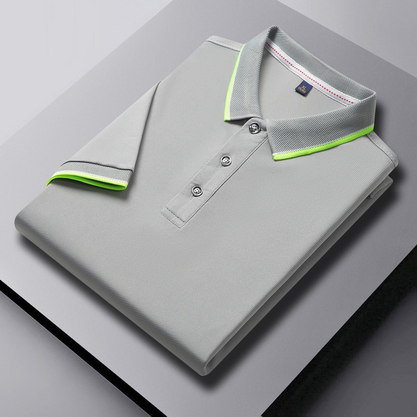 Herren-Golf-Poloshirt mit kurzen Ärmeln und Revers, schnelltrocknend und mit gesticktem Design | SG2316