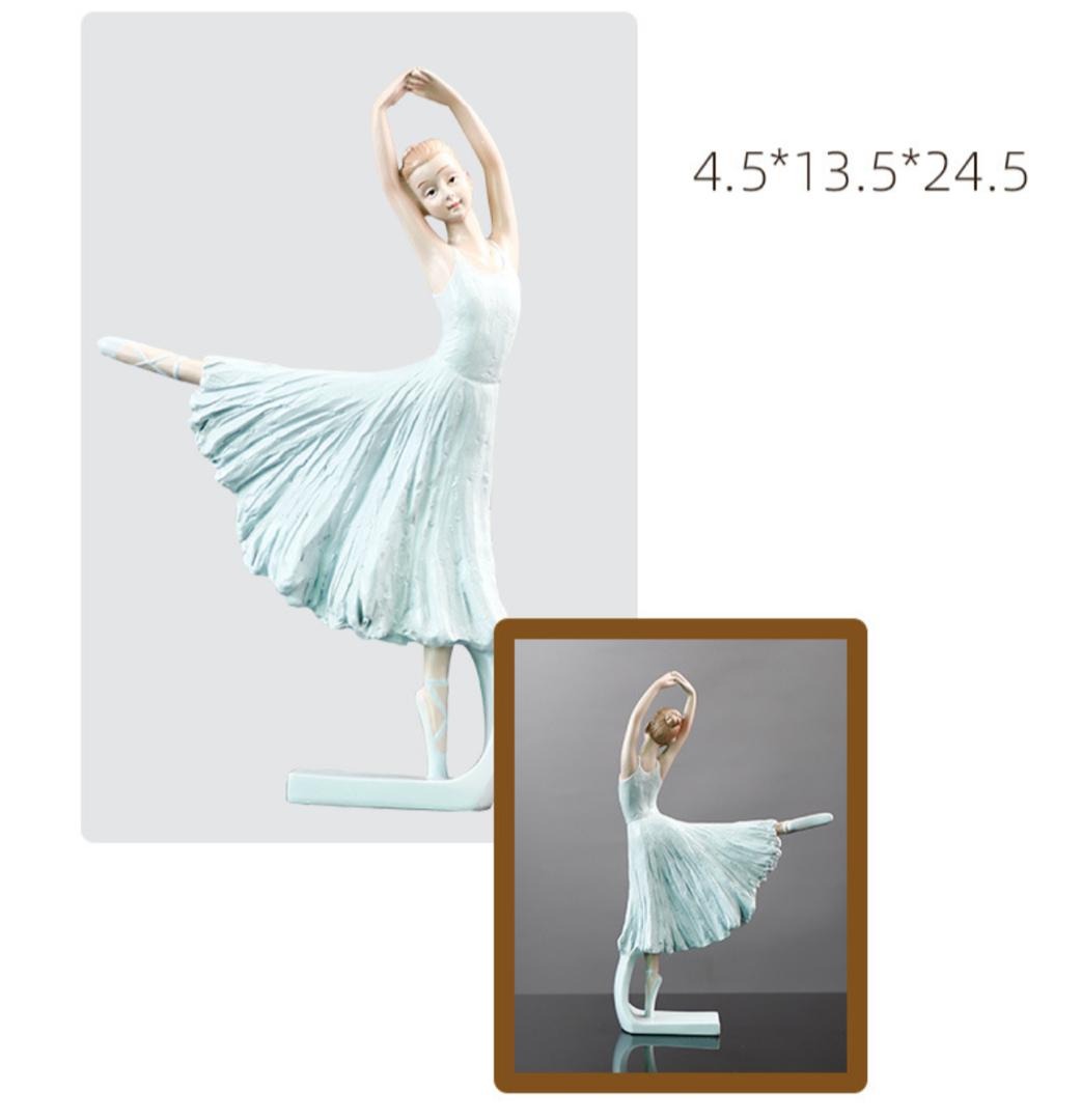 Moderne Ballettmädchen-Figur aus Kunstharz, elegante Skulptur für Heimdekoration und Geschenke | RRW2030