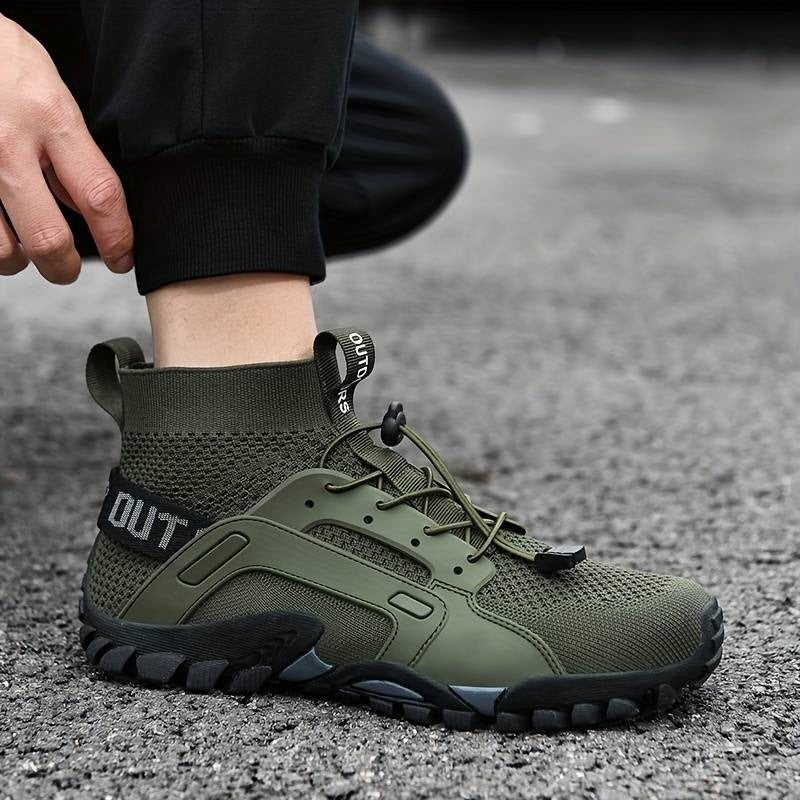 Trendige, ultraatmungsaktive Herren-Sneaker, strapazierfähige und rutschfeste Outdoor-Wander- und Angelschuhe | W-25