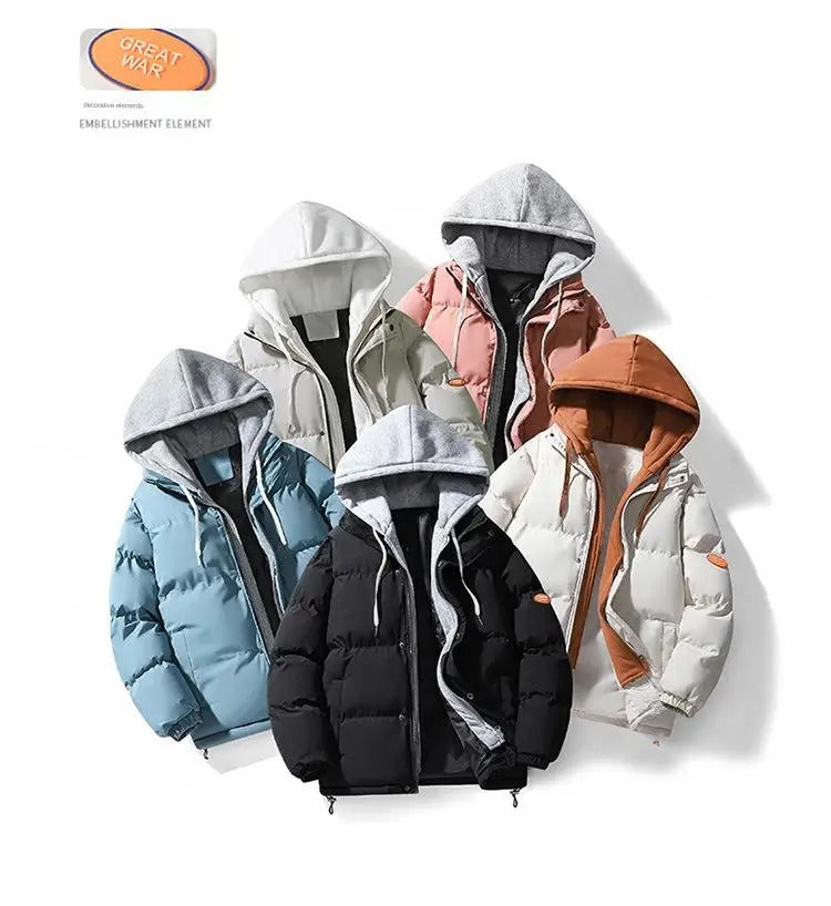Outdoor Casual Fales Kapuzenjacke aus Cord mit langen Ärmeln Wintermäntel Verdicken | 6677