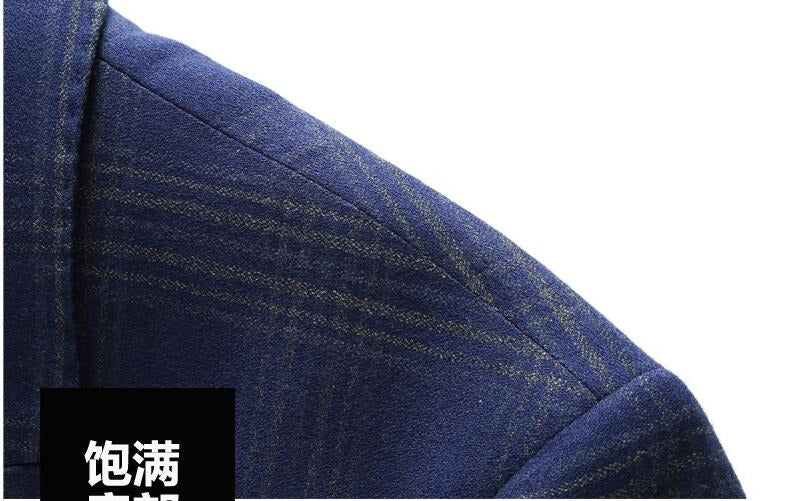 Dreiteiliger Herrenanzug mit Karomuster, Slim Fit, zweireihig, kariert, Jacke, Weste, Hose | 6027