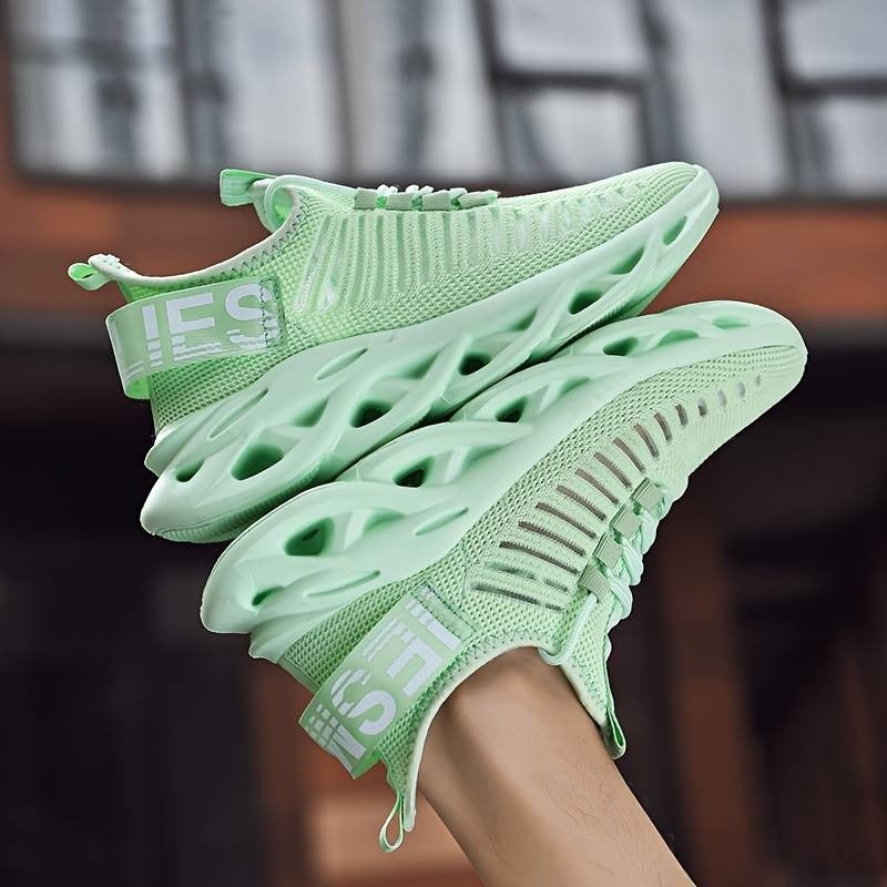Atmungsaktive Strick-Sneaker zum Spazierengehen, leichte Sportschuhe, bequeme Low-Top-Sport-Turnschuhe | G101