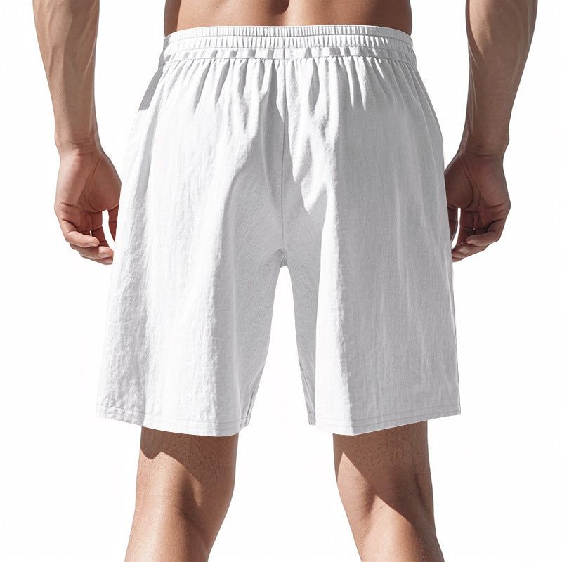 Leichte Strandshorts aus Leinenmischung für Herren – Relaxed Fit 5-Zoll-Freizeitshorts | WW-2
