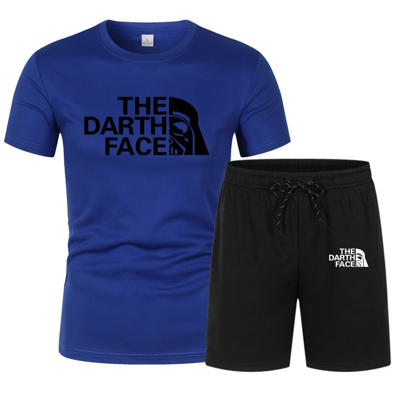 Zweiteiliges Sportbekleidungsset für Herren, Fitnesstraining, Laufen, schnelltrocknendes T-Shirt-Set | QS-01