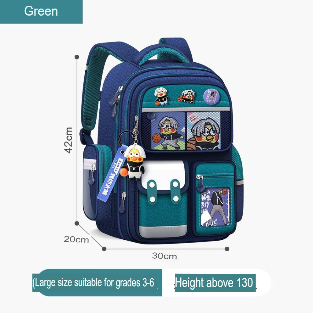 Kulomi Kinder-Schulrucksack – Leichtes, ergonomisches und rückenstützendes Design für Kinder | 1-602