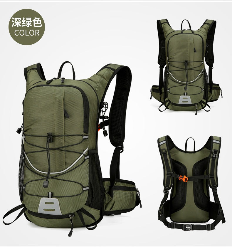 Leichter wasserdichter Lauf- und Wanderrucksack – 20L Trail Marathon Radrucksack mit reflektierendem Sicherheitsdesign | 8039