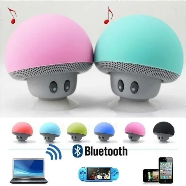 Kabelloser Mini-Bluetooth-Lautsprecher Pilzkopf Tragbarer BT-Lautsprecher Saugnapf Handy Tablet Subwoofer | 2023