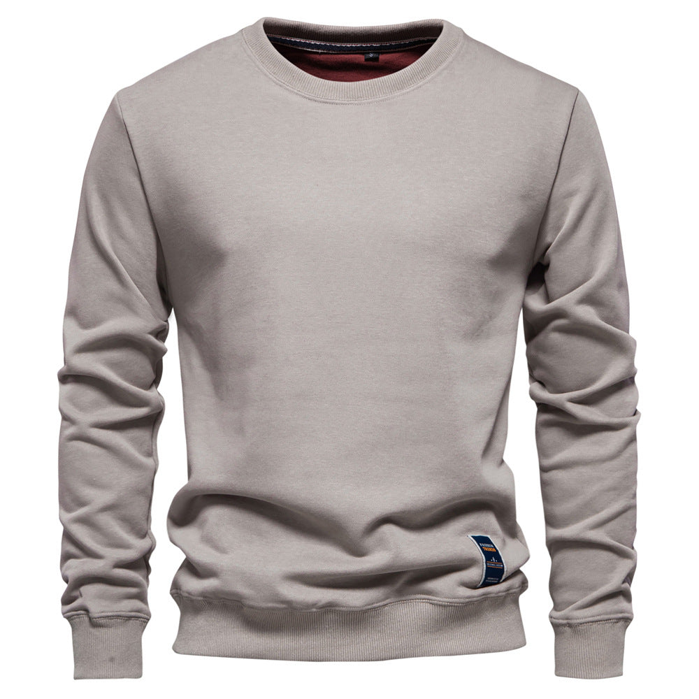 Winterdicker Pullover mit Rundhalsausschnitt, einfarbig, langärmelig, warm, schmaler Pullover | HD156