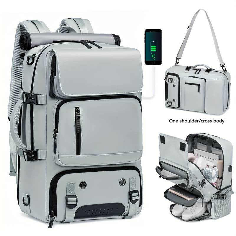 Professioneller Rucksack Geräumiger Reiserucksack Schuhfach Wasserabweisend Outdoor Wander- und Campingtasche Mehrere Taschen & Gepolsterte Schultergurte | 7798