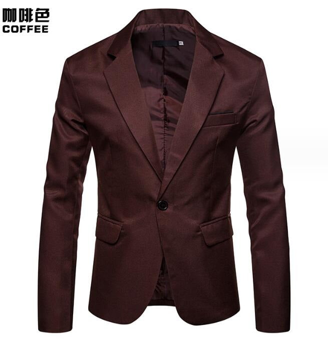 Hochwertiger England Fashion Slim Fit Blazer Einfarbig Business Casual Party Hochzeitsanzug Mantel | X09