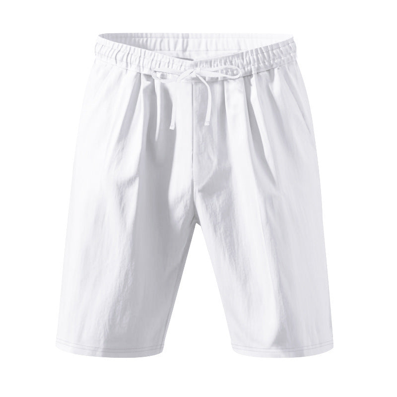 Leichte Strandshorts aus Leinenmischung für Herren – Relaxed Fit 5-Zoll-Freizeitshorts | WW-2