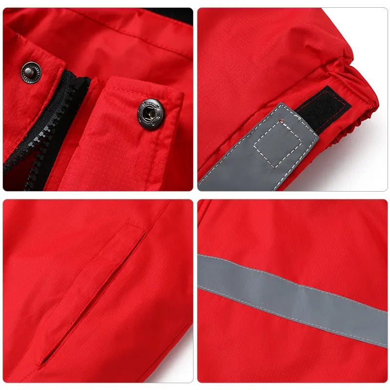 Reflektierende Winter-Sicherheitsjacke für Herren – warm, atmungsaktiv, wasserdicht für Arbeit & Outdoor | H2828