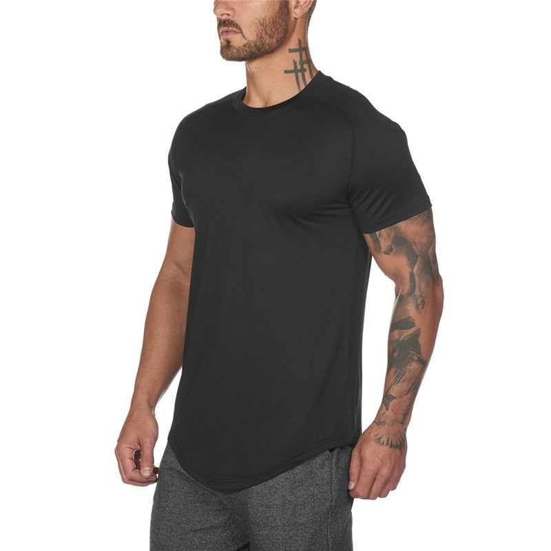 Herren Mesh Schnelltrocknend Atmungsaktiv Fitness Bodybuilding O-Ausschnitt Slim Fit Tops | 6643