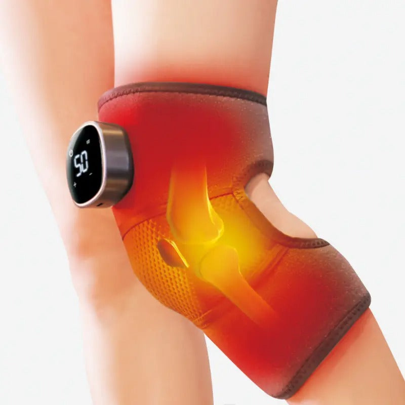 Beheizte Kniebandage, kabelloses Kniemassagegerät mit Wärme und Vibration zur Schmerzlinderung bei Arthritis, Bein- und Kniemassagegerät | YC-906B