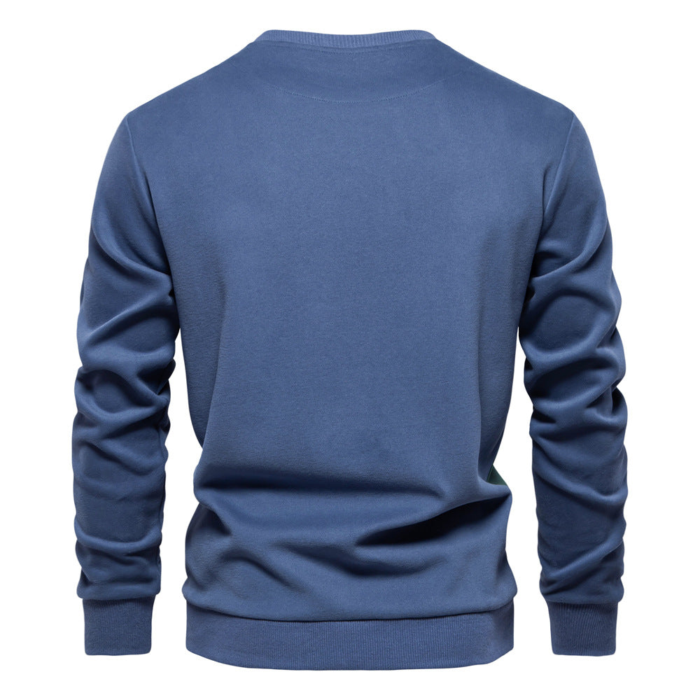 Herren Winter Sweatshirts Rundhalsausschnitt Casual Pullover Langarm Baumwolle Pullover Top | HD136