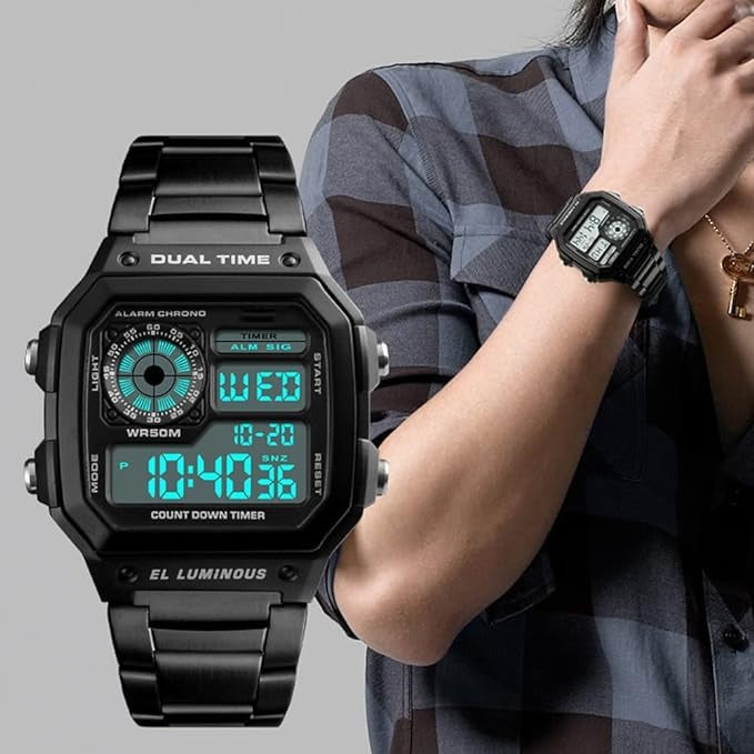 Herren Digitaluhren Militär Sport Elektronische Top-Marke Luxusuhr Wasserdichte Uhr | 1335