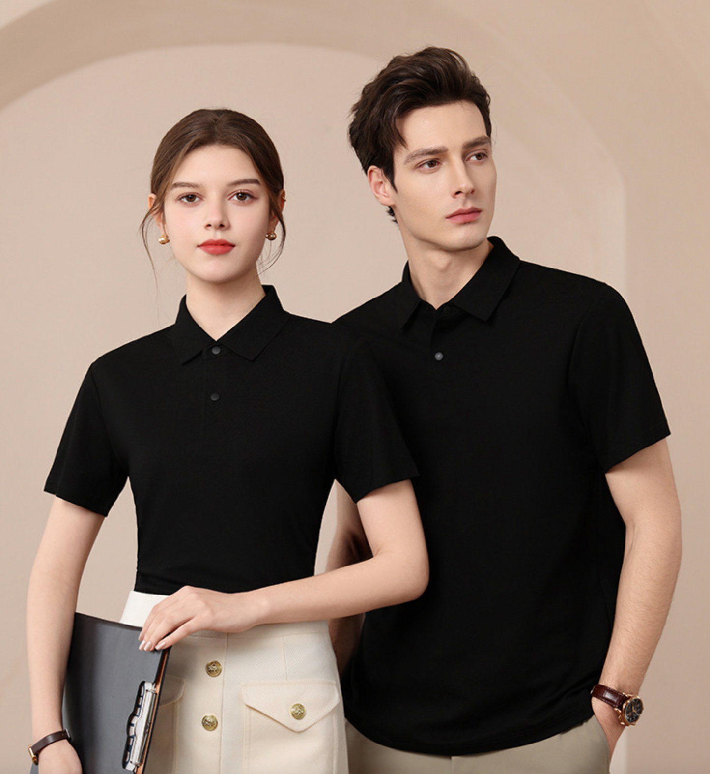 Poloshirt aus 100-fädiger merzerisierter Baumwolle | Antibakteriell & kühlend | Unisex Sommer-Kurzarm-Poloshirt | L11-8230