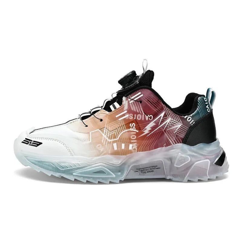 Leichte Herren-Outdoor-Wanderschuhe aus Mesh mit drehbarer Schnalle, bequeme, rutschfeste Schnürschuhe | 6608