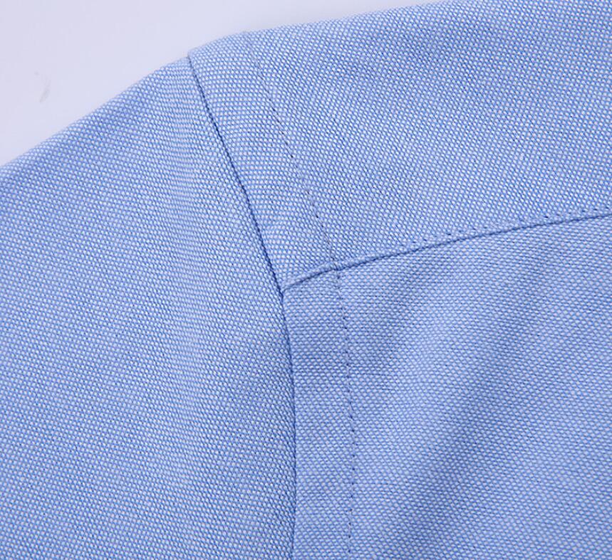 Herren Casual Oxford Spun Solid Color Shirt Langarm Herbst Kleidung Hemd | NJF