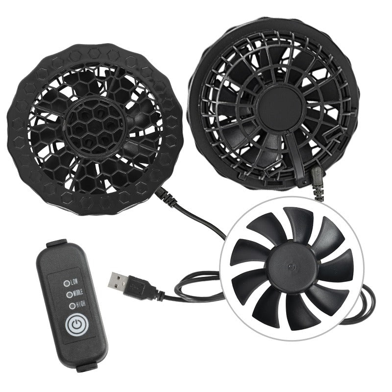 Smart Cooling Tragbare Sonnenschutzkleidung Sommer-Ventilatoranzug Klimaanlagen-Ventilatorjacke | 2362