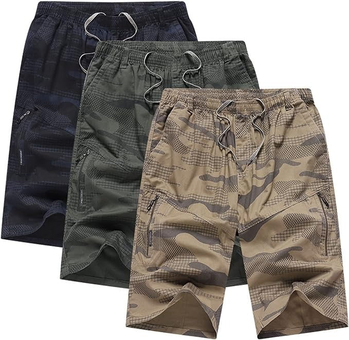 Herren Cargo-Arbeitsshorts Sommer Multi-Tasche Camo Combat Casual Halbhose | SHM3318