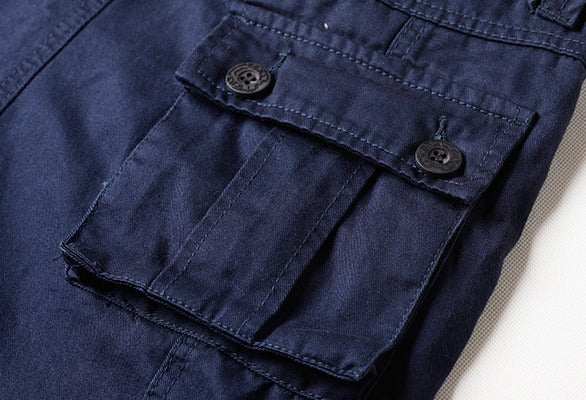 Herrenhose Cargohose Outdoor Multi-Pocket Overalls Hose Übergröße Freizeithose |