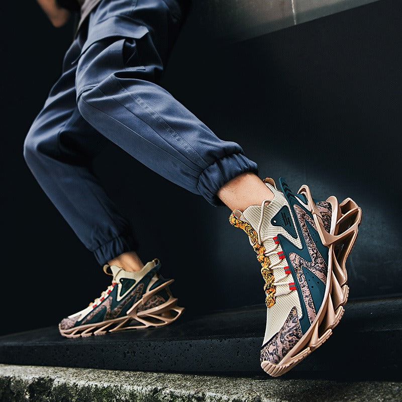 Leichte Laufschuhe für Herren, modisch, lässig, fliegend, gewebt, Turnschuhe, Blade-Sportschuhe | 1236