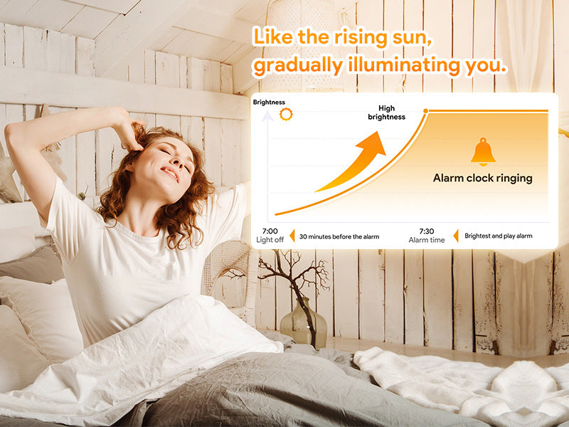Smart Sleep Light Bluetooth-Lautsprecher Sonnenaufgangssimulation Wecker mit Radio & Einschlafhilfe | EH-A90