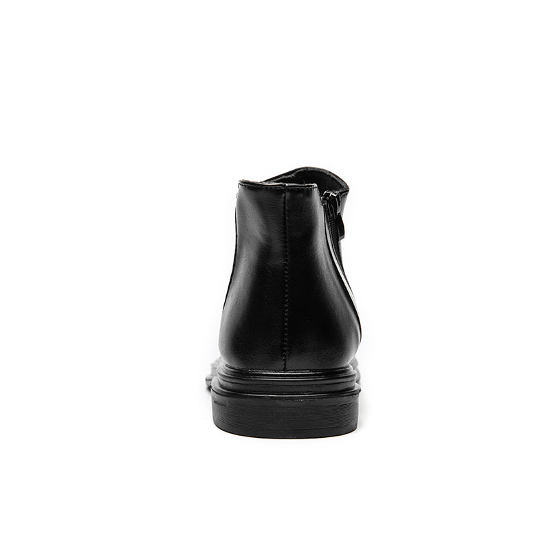 Martin-Stiefel, hohe, spitze Lederschuhe, rutschfeste, elegante Stiefel mit seitlichem Reißverschluss | 8823