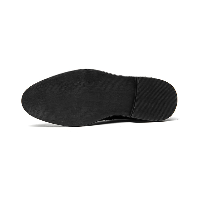 Martin-Stiefel, hohe, spitze Lederschuhe, rutschfeste, elegante Stiefel mit seitlichem Reißverschluss | 8823