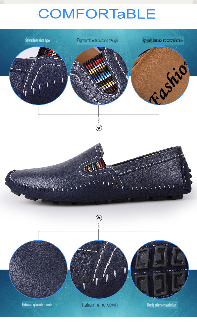 Handgenähte Urban Chic Slip-On-Loafer für Herren | 9898
