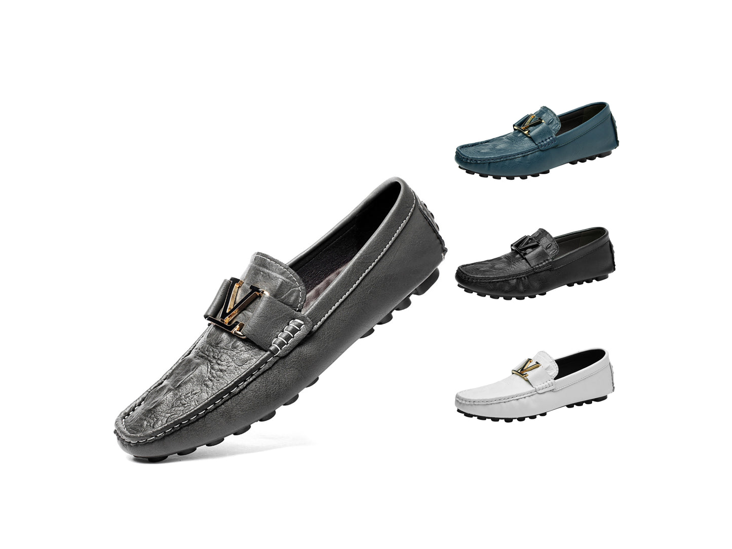 Hochwertige Echtlederschuhe Lässige Slipper Lederschuhe | H9901