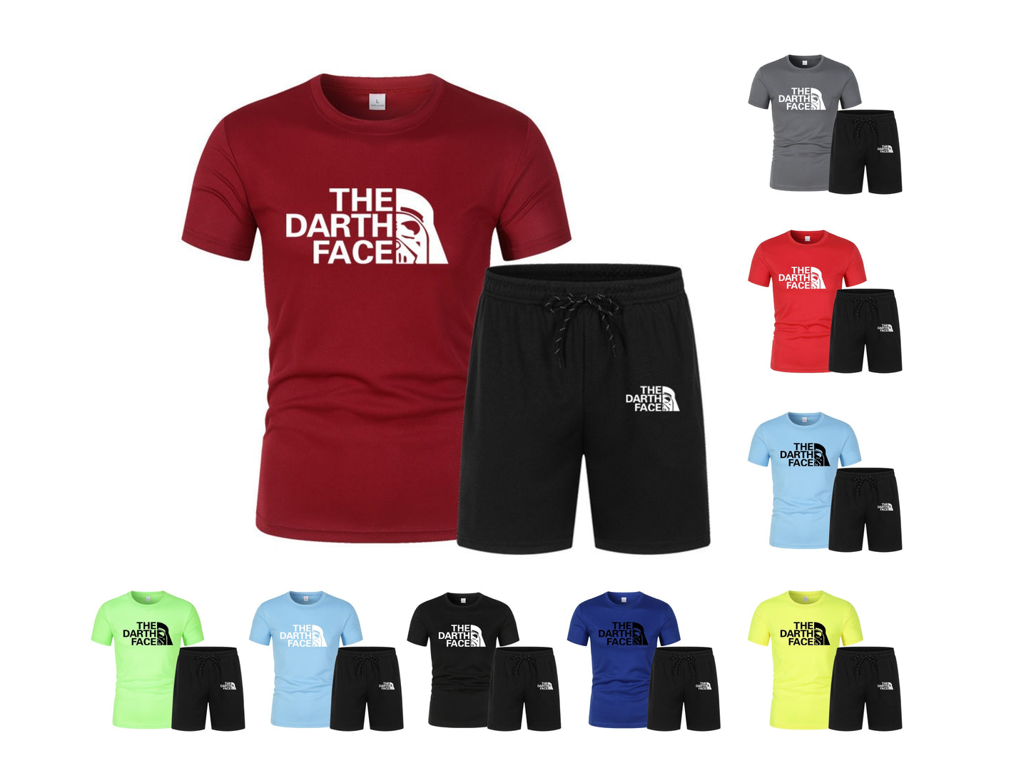 Zweiteiliges Sportbekleidungsset für Herren, Fitnesstraining, Laufen, schnelltrocknendes T-Shirt-Set | QS-01