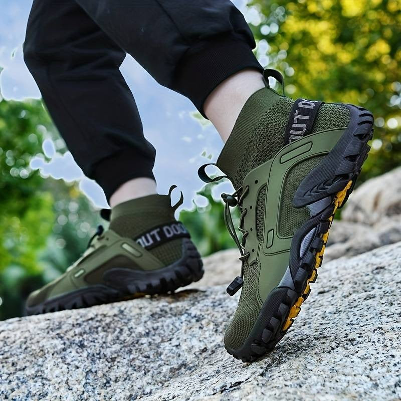 Trendige, ultraatmungsaktive Herren-Sneaker, strapazierfähige und rutschfeste Outdoor-Wander- und Angelschuhe | W-25