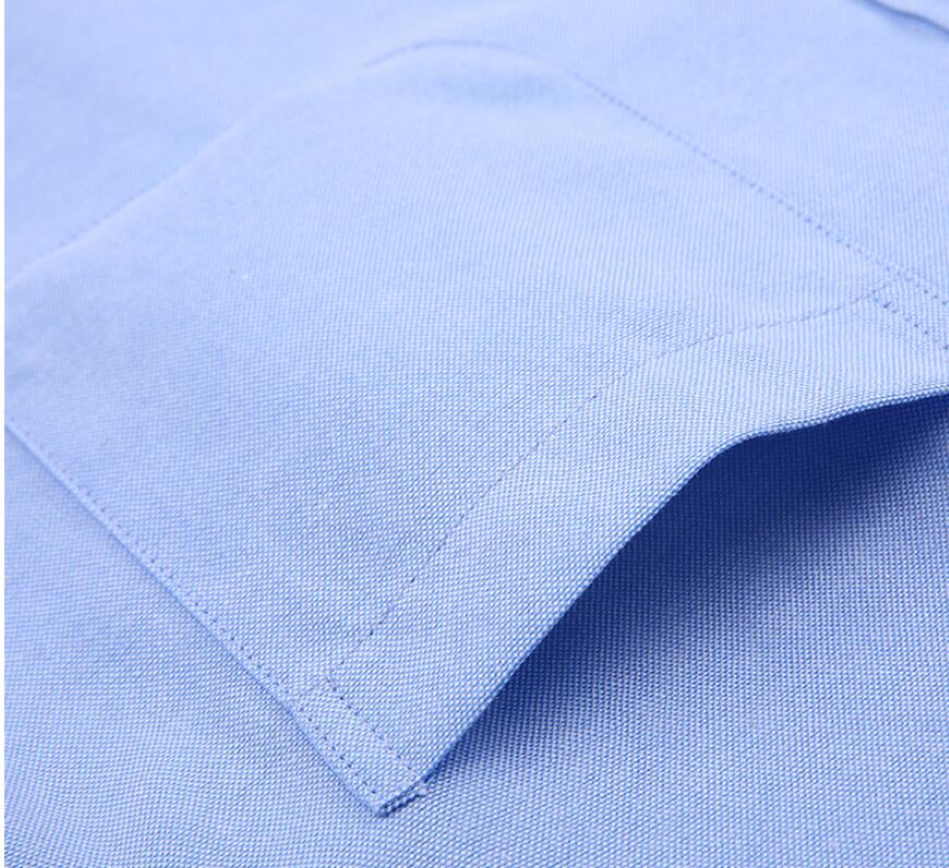 Herren Casual Oxford Spun Solid Color Shirt Langarm Herbst Kleidung Hemd | NJF