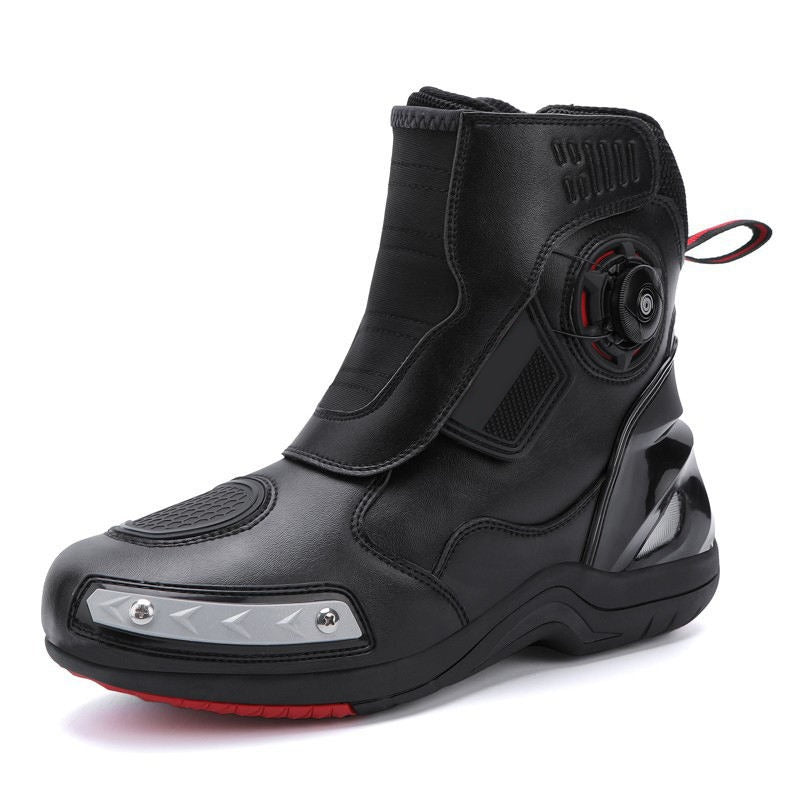 Professionelle Mountainbike-Stiefel aus schwarzem Leder | 666