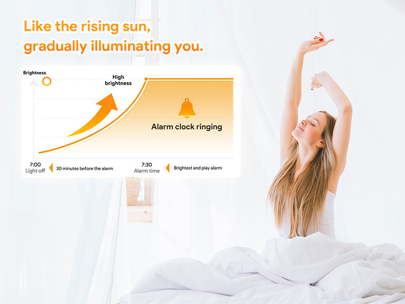 Smart Sleep Light Bluetooth-Lautsprecher Sonnenaufgangssimulation Wecker mit Radio & Einschlafhilfe | EH-A90