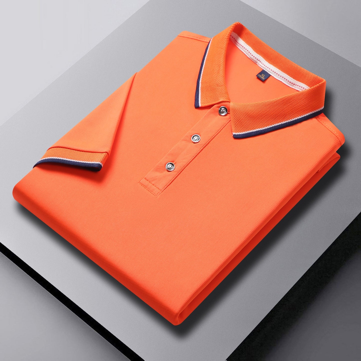 Herren-Golf-Poloshirt mit kurzen Ärmeln und Revers, schnelltrocknend und mit gesticktem Design | SG2316