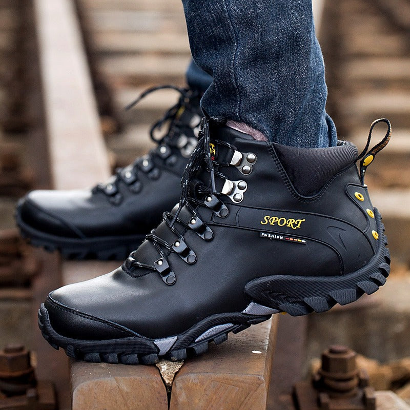 Herren Desert Leder Wanderstiefel Wasserdicht Geeignet Sicherheit Robuste Desert Boots | 999