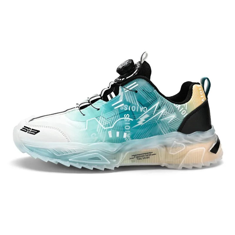Leichte Herren-Outdoor-Wanderschuhe aus Mesh mit drehbarer Schnalle, bequeme, rutschfeste Schnürschuhe | 6608