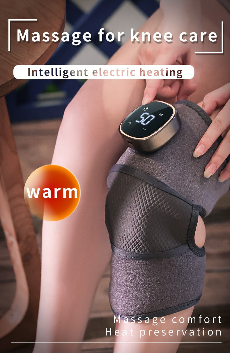 Beheizte Kniebandage, kabelloses Kniemassagegerät mit Wärme und Vibration zur Schmerzlinderung bei Arthritis, Bein- und Kniemassagegerät | YC-906B