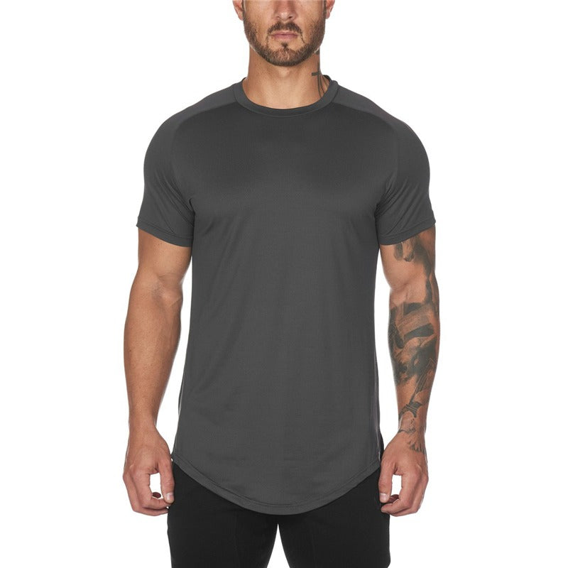 Herren Mesh Schnelltrocknend Atmungsaktiv Fitness Bodybuilding O-Ausschnitt Slim Fit Tops | 6643