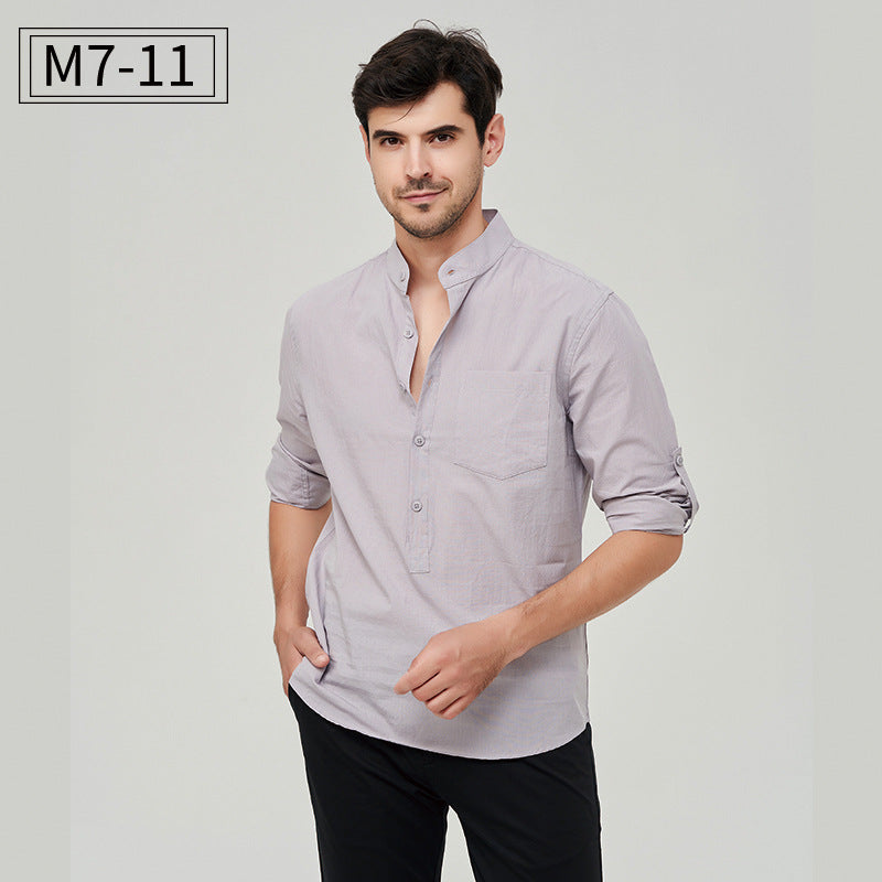 Herrenhemd Henry mit klassischem Design und Knopfleiste, vielseitiger Business-Stil | M7