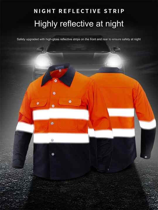 HiVis Construction Polo Reflektierendes Sicherheitshemd Gut sichtbare Arbeitskleidungsoberteile für Männer | SG2119X