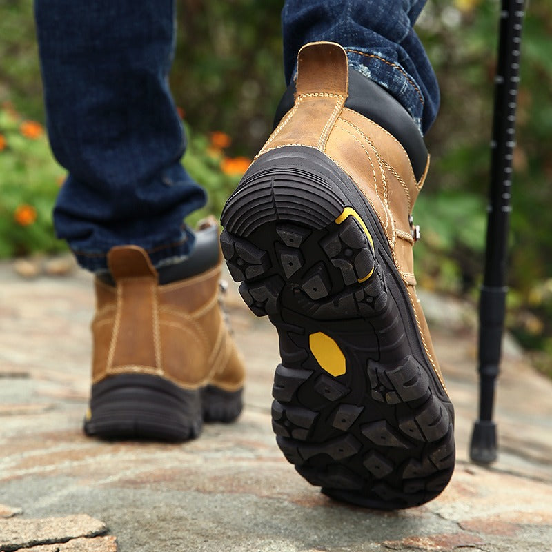 Herren Stiefeletten Wasserdicht Anti-Rutsch Trekking Outdoor Jagd Wandern Schneeschuhe | T8010