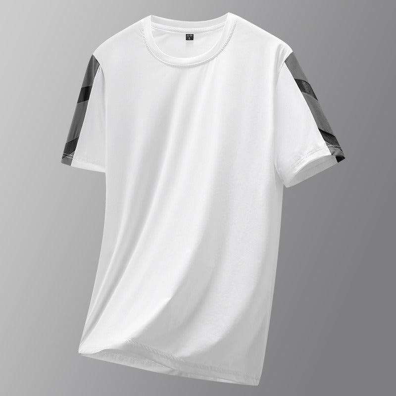 Herren-Set Kleidung 3-teilig T-Shirt Kurzarm Einfarbig Sommer-Sets | 1083