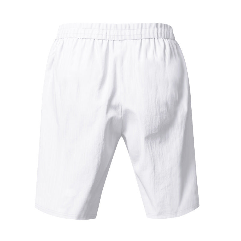 Leichte Strandshorts aus Leinenmischung für Herren – Relaxed Fit 5-Zoll-Freizeitshorts | WW-2