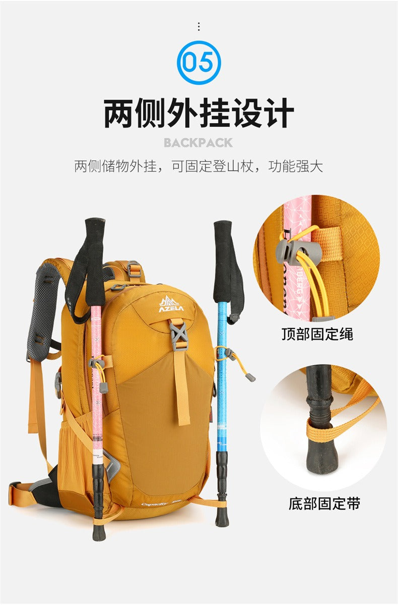 AZELA Outdoor Wander- & Campingrucksack – Leichter, wasserabweisender Tagesrucksack für Damen & Herren | A13802