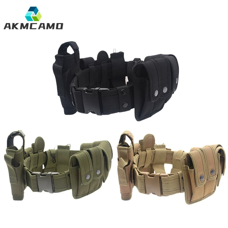 10-in-1 Taktischer Mehrzweckgürtel mit abnehmbaren Taschen – Sicherheit & Airsoft | AKM-007